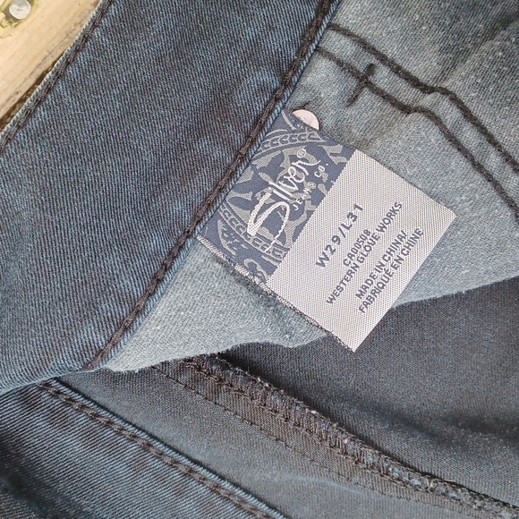 Silver Suki Slim Black Jeans Size 29 - Picture 6 of 9